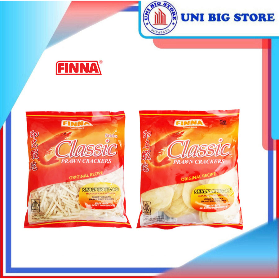 

Finna Classic Prawn Crackers | Stick 400 gr Kerupuk Udang