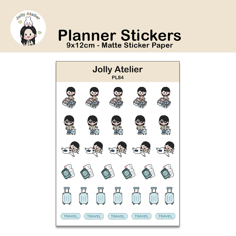 

Travel / Airport stickersheet | planner sticker [jollyatelier]