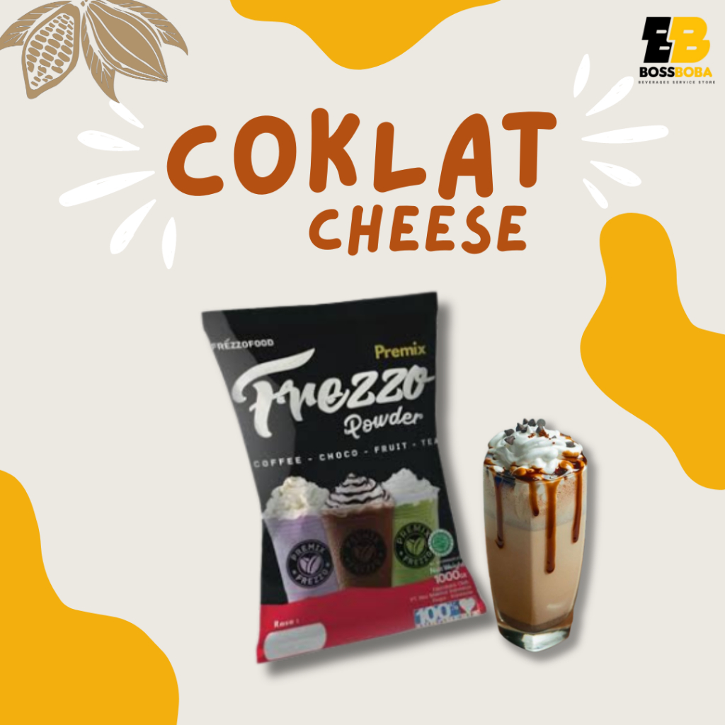 

Bubuk Minuman Rasa Coklat Cheese Premix Frezzo Powder Drink 1kg/Minuman Kekinian Murah/Bossboba