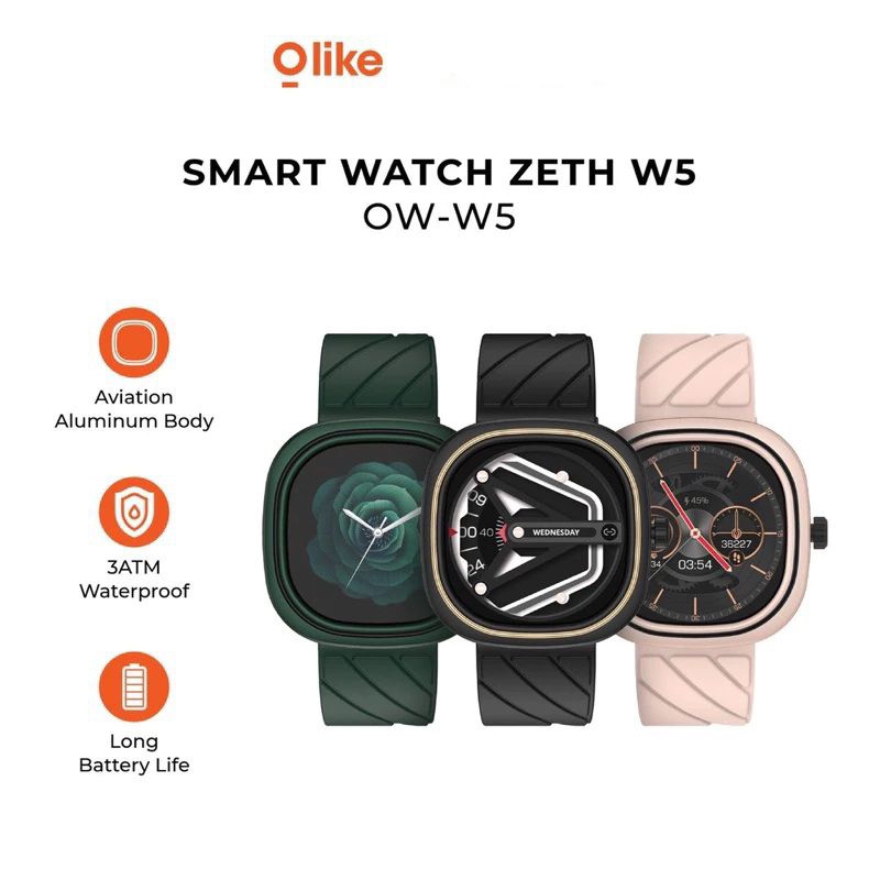 Olike Zeth W5 Smartwatch Olike OW-W5 Aviation Aluminium Body Waterproof