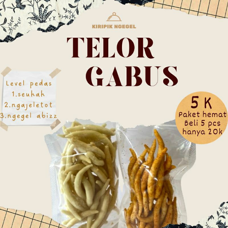 

telor gabus/makanan ringan/250g