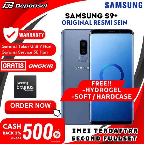 SEIN | Samsung Galaxy S9+ Plus 256GB 128GB 64GB Second Resmi Indo