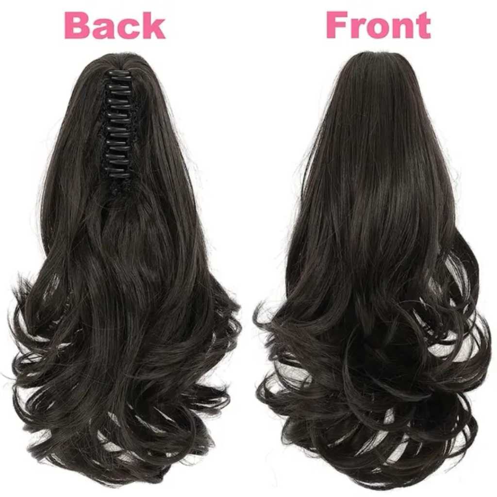 Jepit Rambut Palsu Panjang Curly