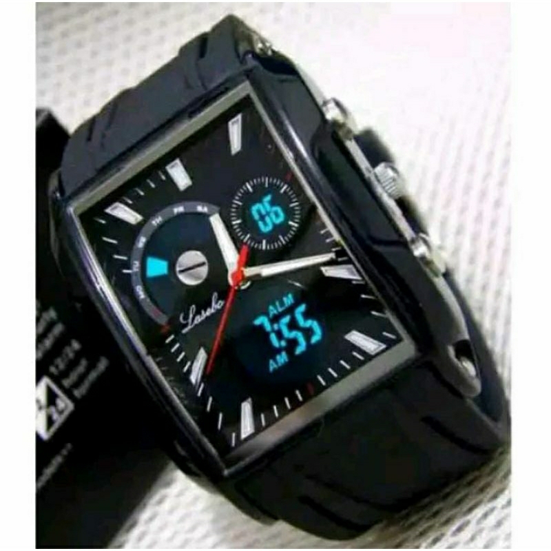 Jam Tangan Lasebo 870 Karet Pria Original Anti Air