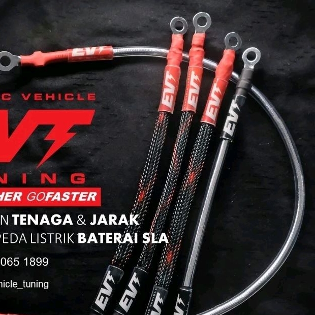 kabel Baterai SLA  motor listrik sepeda listrik EVT 48 VOLT upgrade kabel baterai penamah tenaga dan
