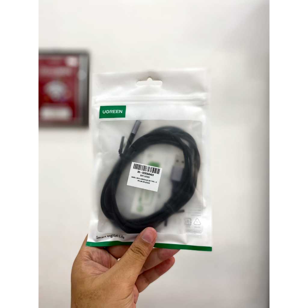 KABEL DATA UGREEN TYPE-C NYLON 2M BLACK