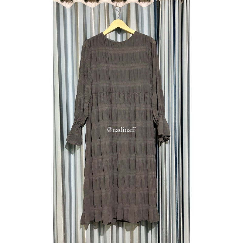 Dress Plisket Cantik Vintage Korean Look