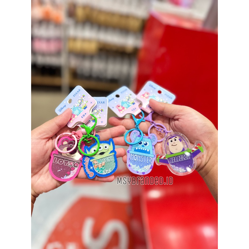 MINISO DISNEY PIXAR GANTUNGAN KUNCI KEYCHAIN LOTSO ALIEN JAMES BUZZ