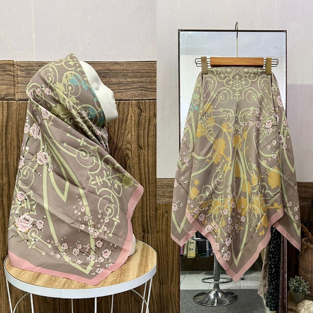 (WPY85) Hijab denay//Voal denay motif//denay motif terbaru