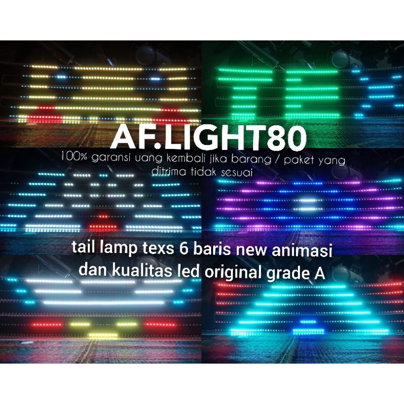 1 Set Strobo Belakang Running texs / Tail lamp texs Berjalan pick up / elf / bus 12 / 24 volt