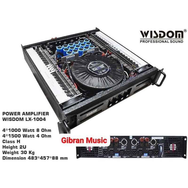Power Amplifier Wisdom LX 1004 / LX 1004 - 4 channel
