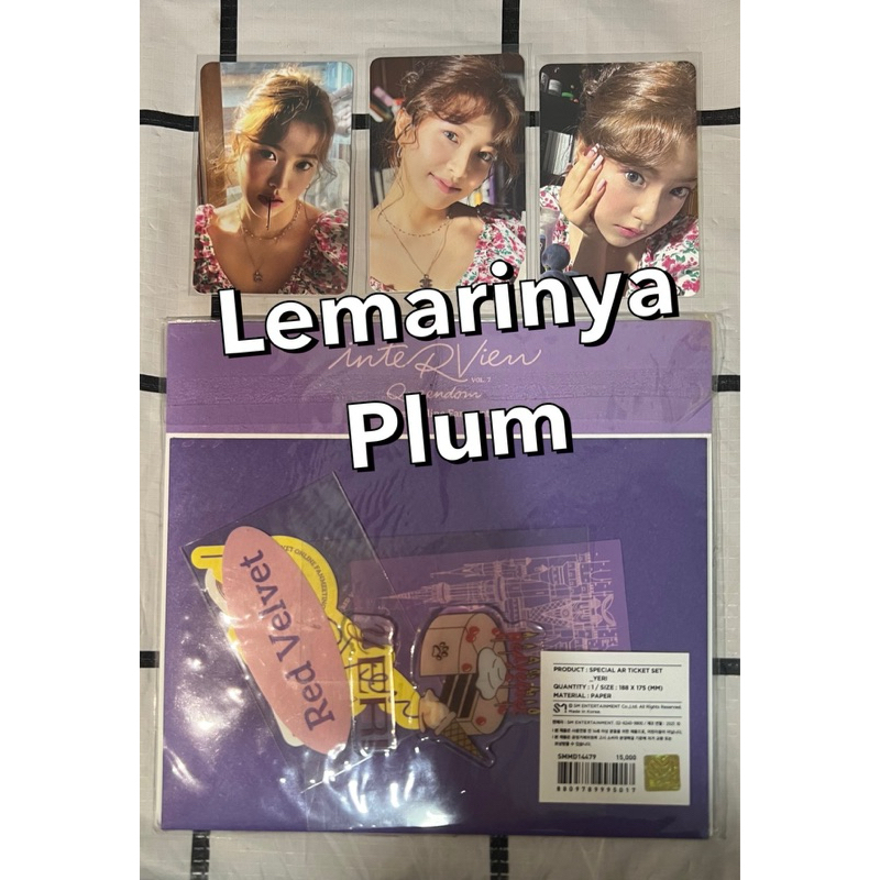 photocard & postcard official Yeri AR ticket set Interview Queendom, Yeri Epoxy Queendom