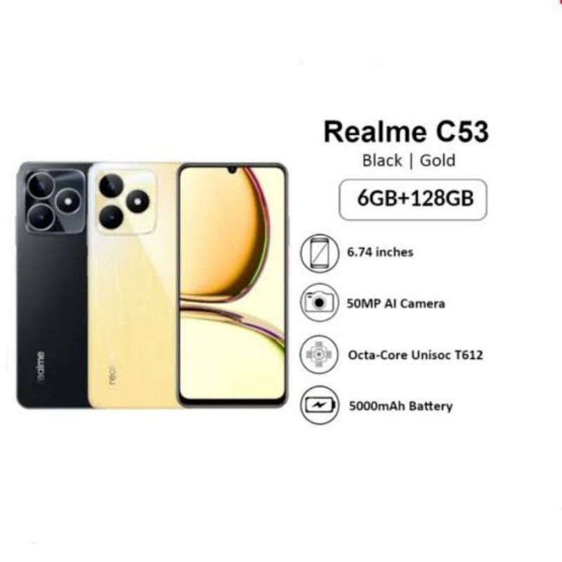 REALME C53 RAM 6/128 GB NFC | REALME C 53 RAM 8/256 GB GARANSI RESMI REALME