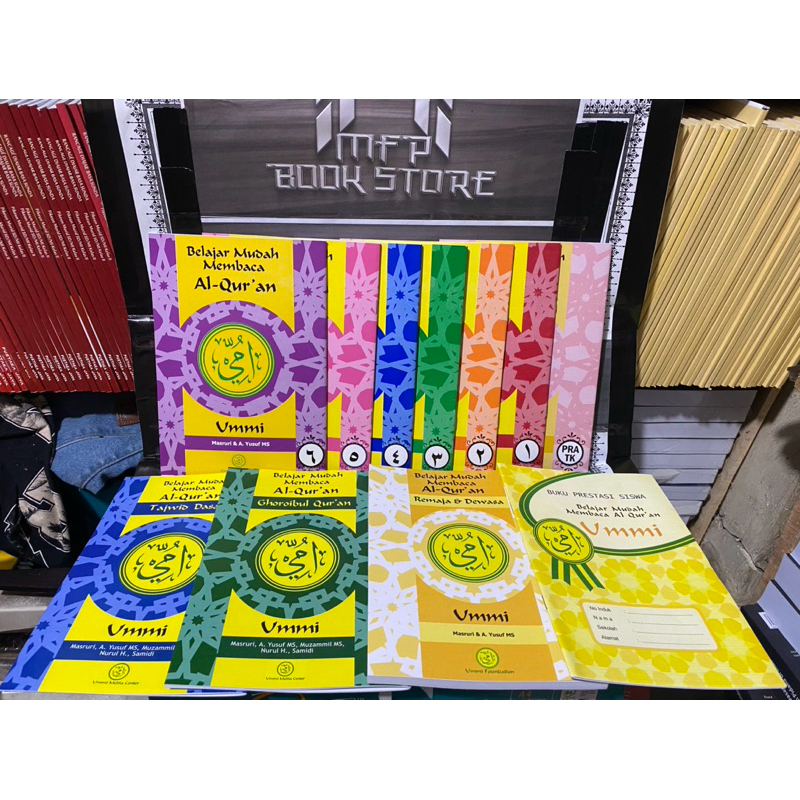 belajar mudah membaca al-qur'an lengkap dari pra tk, ummi jilid 1 sampai 6 ,tajwid dasar, ghoroibul 