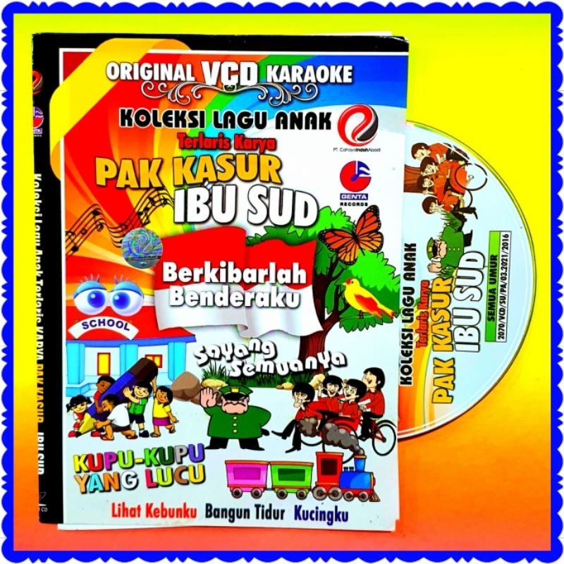 KASET VCD VIDEO OROGINAL LAGU ANAK ANAK TERPOPULER