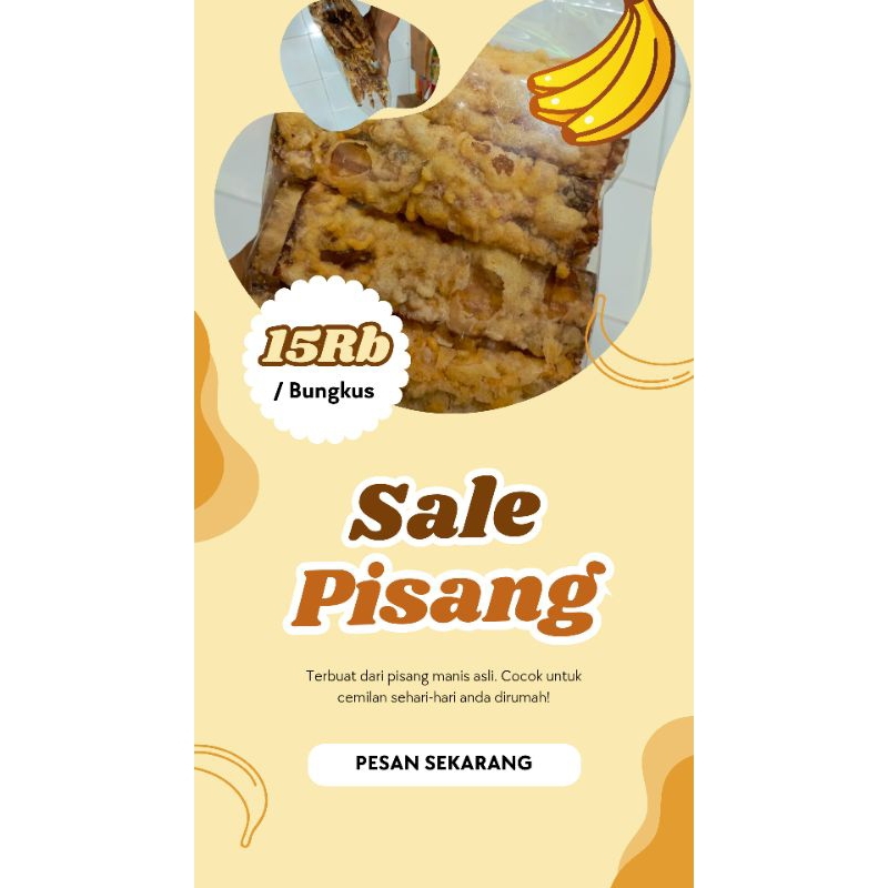 

SALE PISANG/PISANG SALE ENAK RENYAH BERAT 250g NAFA SNACK