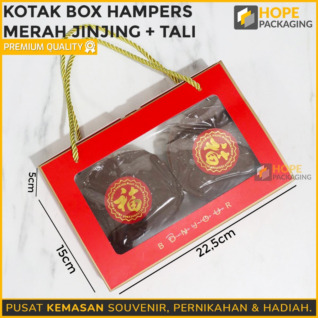 

Kotak Box Merah + Tali / Box kue Kering Size 22.5 x 5 x 15 cm / Kotak Mika Kue / Kotak Kue Keranjang / Kotak Permen / Kotak Coklat / Paper Box Souvenir