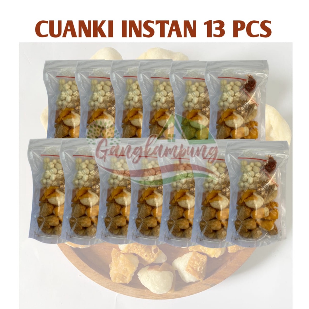 

Import Terbaik Cuanki Instan Gangkampung 13pcs gas