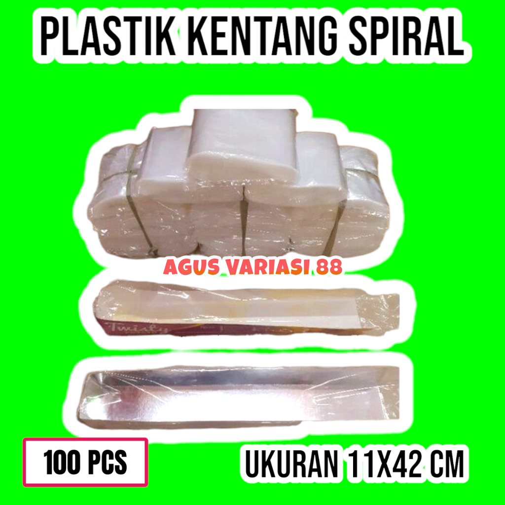 Plastik Kentang Ulir / Plastik Kentang Spiral 42x11 cm