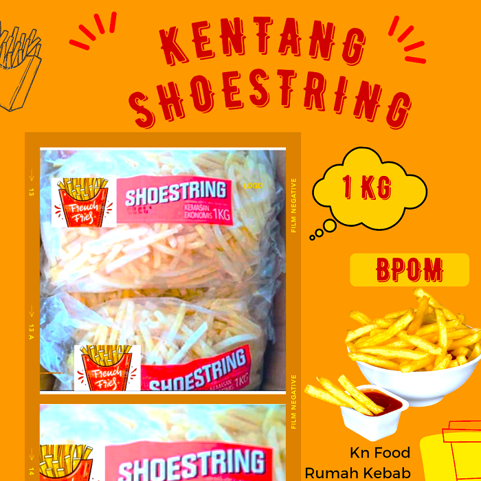 

Kentang goreng aviko shoestring 7mm premium 1kg- Kentang Aviko