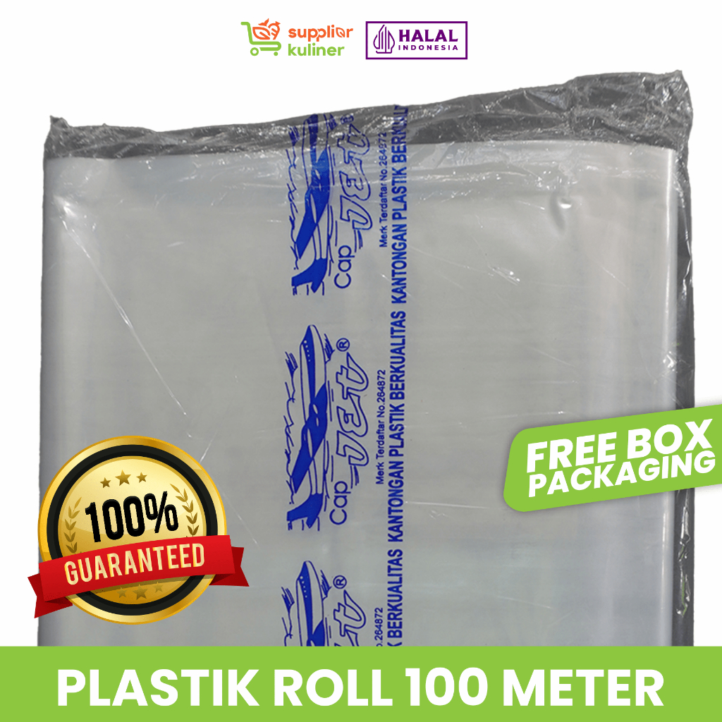 PLASTIK PP ROL CAP JET 100 METER / KANTONG PLASTIK