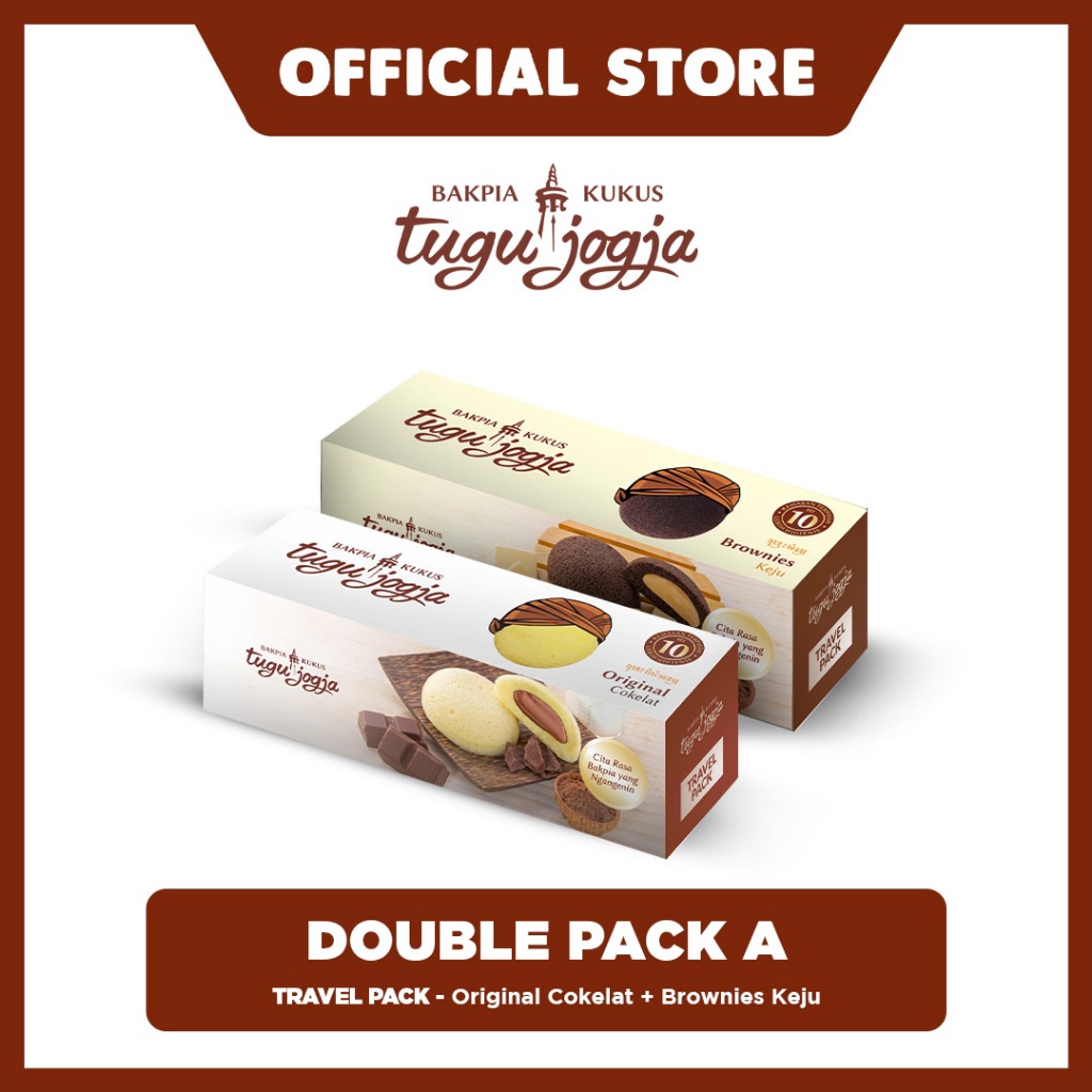 

1212 Product HOT Double Pack A Travel Pack Original Cokelat Brownies Keju murah