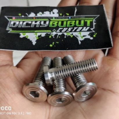 Baut L stainlise stainless m8/baut 12 raiser ninja S SS /cb150R/rxking/rxz/vixion/scorpio Custom Bub