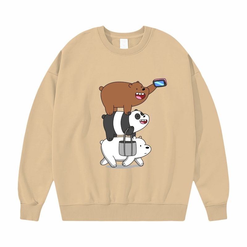 PANDA TUMPUK Crewneck Anak Perempuan Sweater Anak Cewek 5-15 tahun Hoodie Anak Perempuan Tanggung RU