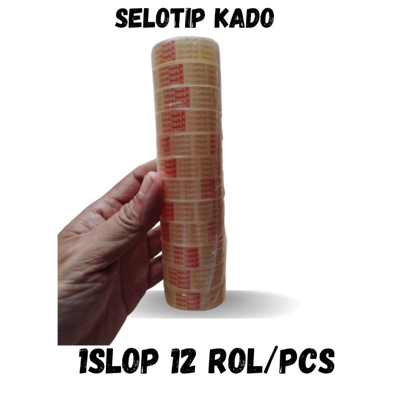 

selotip bening kecil 1/2inch x 8 yard murah (1SLOP)/GROSIR! solasi bening kecil murah 8yard (2SLOP)