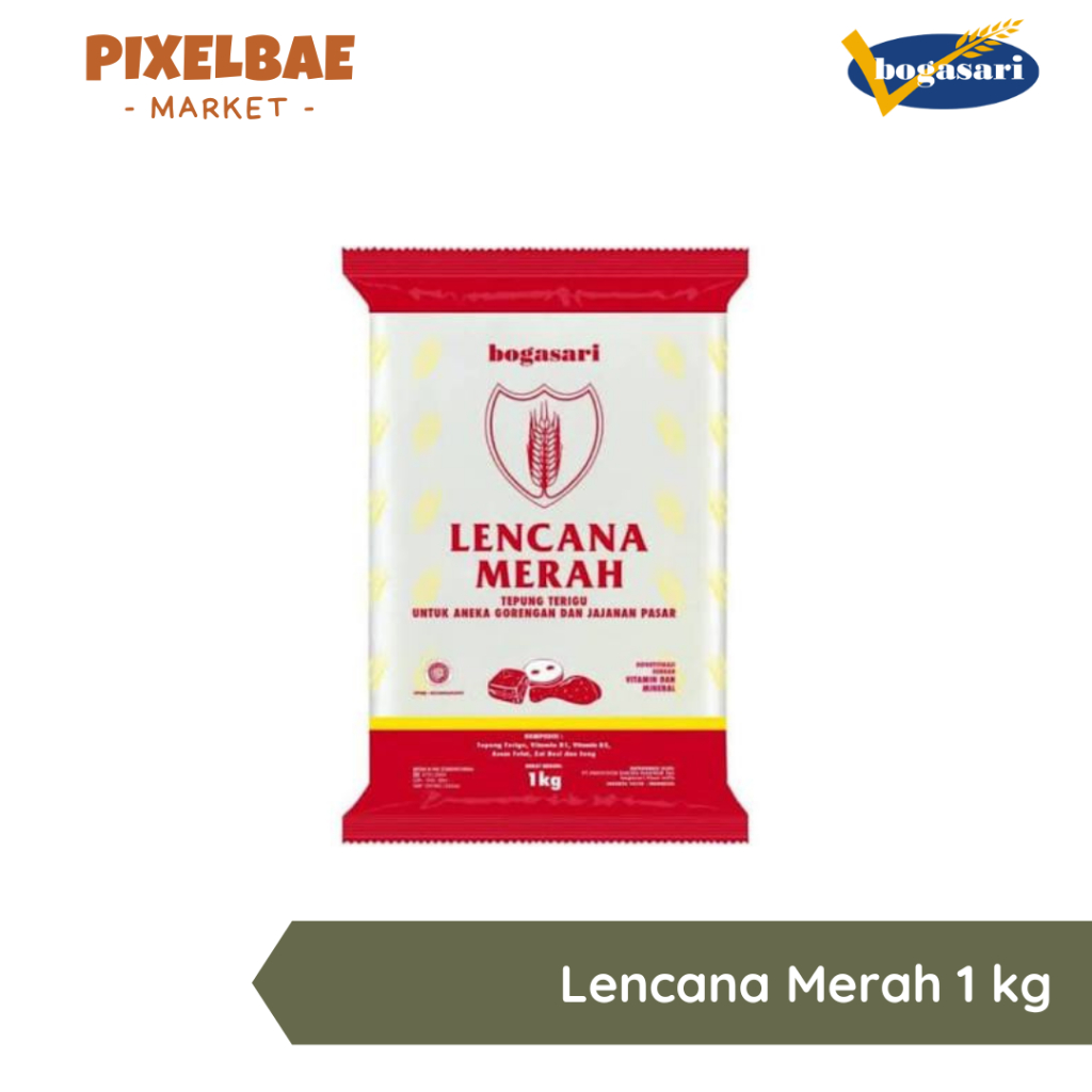 

LENCANA MERAH TEPUNG TERIGU ANEKA GORENGAN DAN JAJAN PASAR KEMASAN 1 KG