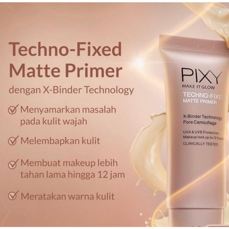 Pixy Make It Glow Techno fixed Matte Primer / pixy primer Matte