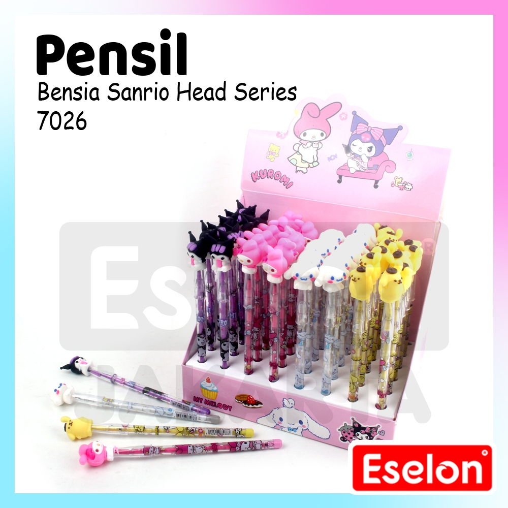 

[ES.JKT] 1buah Pensil Bensia Kepala SANRIO 7026 / Pensil Sambung Susun Karakter