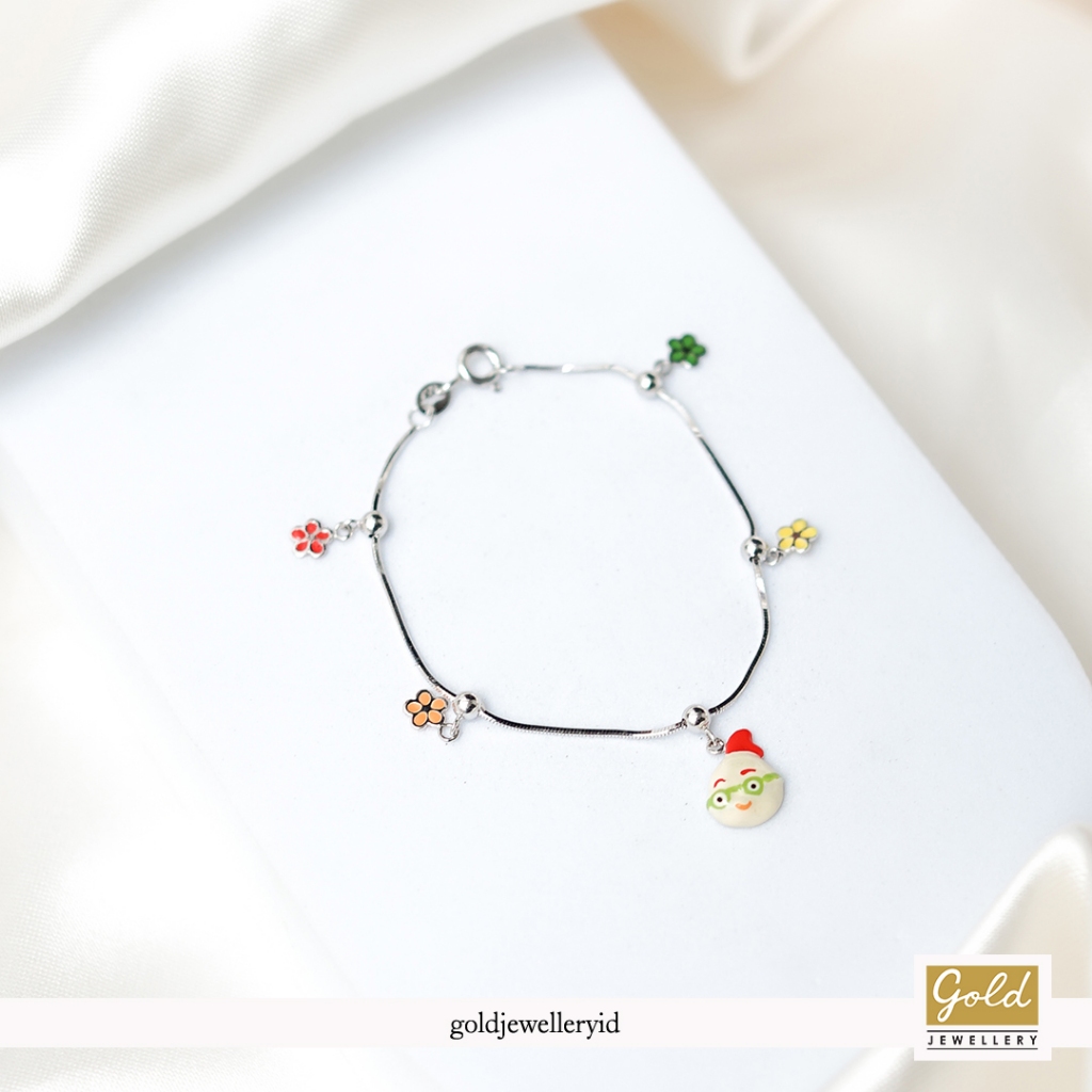 Gelang anak emas putih kadar 750 17k - PGL20012400