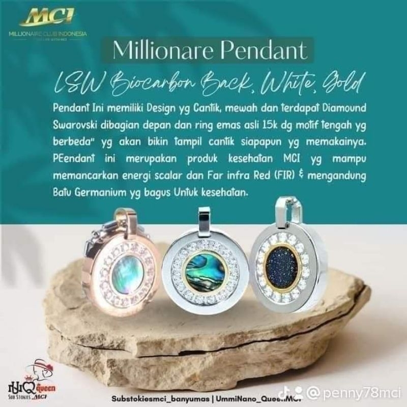 kalung MCI / pendant MCI / kalung kesehatan /MCI original /MCI resmi