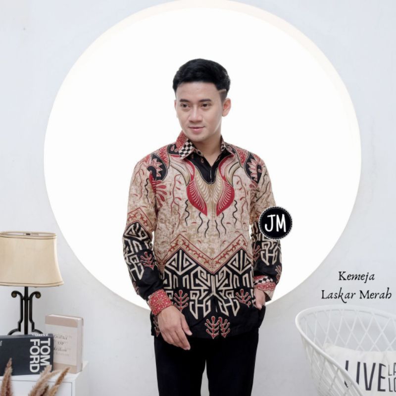 Kemeja batik lengan panjang-kemeja batik lengan panjang dewasa