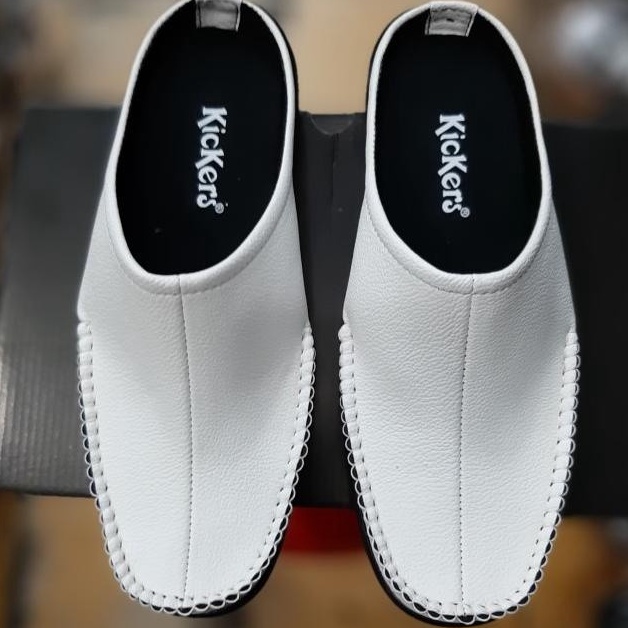 New Sepatu sendal slop bustong habib bahar Kickers Black White sepatu habib rajut