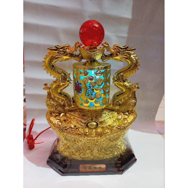 Lampu Naga Putar LED / Lampu Meja Imlek / Dekorasi Imlek Shio Naga