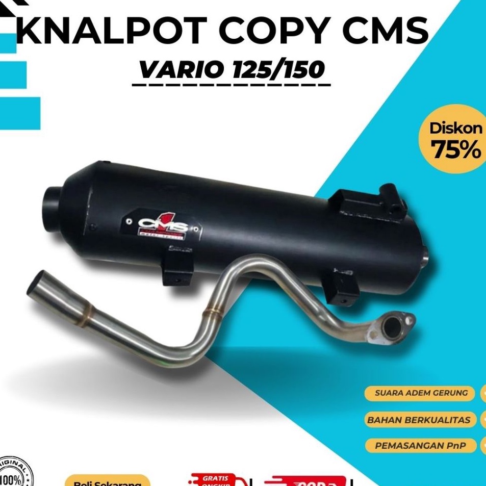 Vario125/150 old, Vario 125/150 new  RMA KNALPOT CMS COPY VARIO 15 NEW Knalpot Vario ZRC copy CMS Va