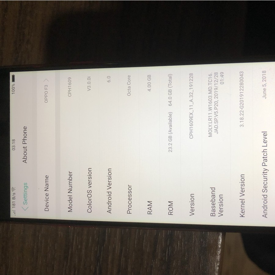 HP Smartphone Oppo f3 barcelona limited (bekas)