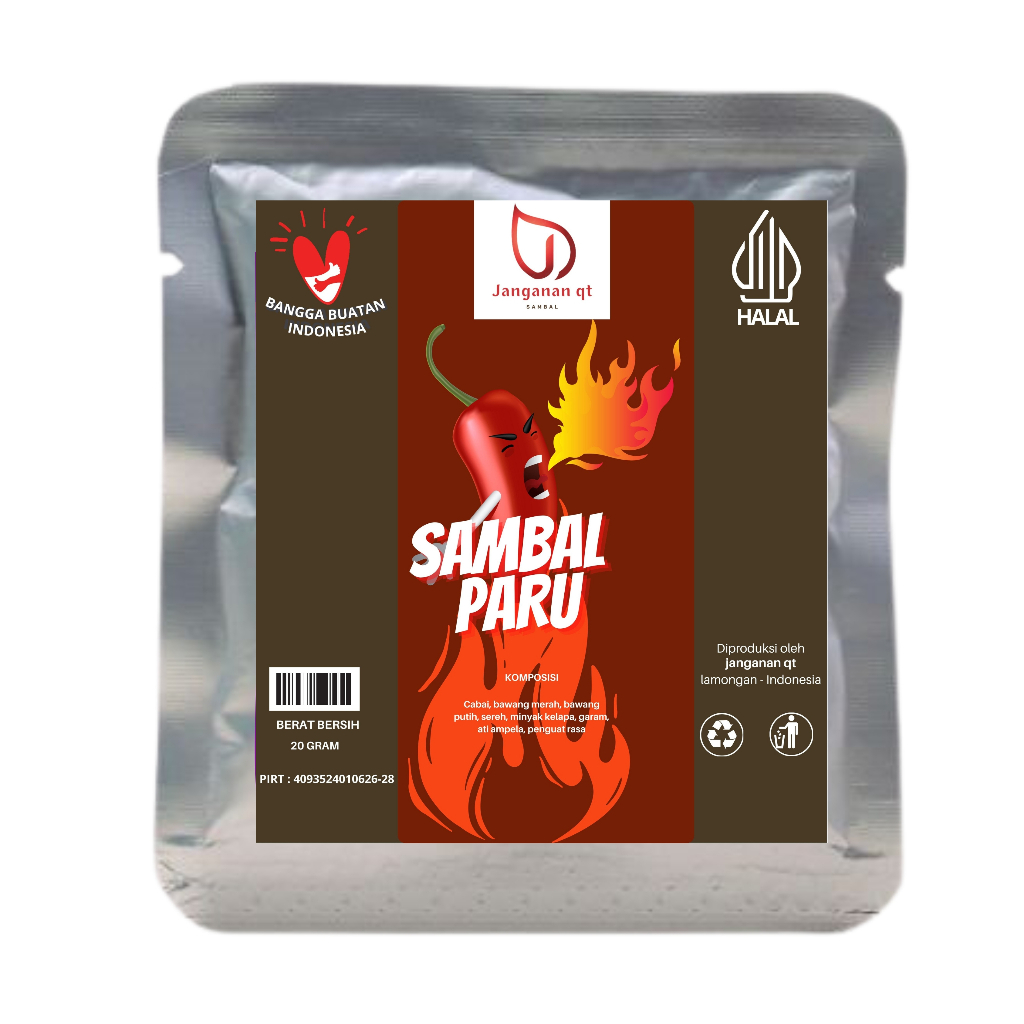 

sambal sachet paru janganan qt