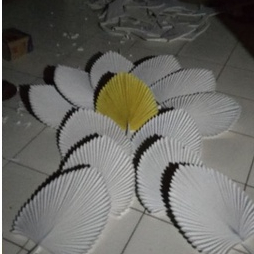 daun palem kering/ daun palem karet/ daun dekorasi / property dekorasi / bunga dekorasi