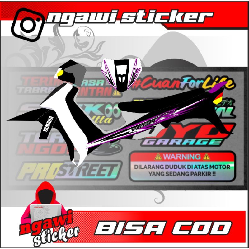 striping Yamaha Vega R lama terbaru custom