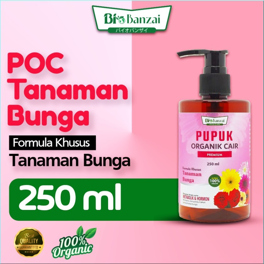 Pupuk Organik Cair Tanaman Bunga 250ml Enzim Metabolik Hormon