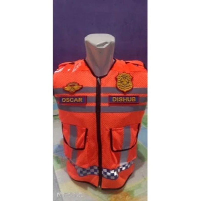 ROMPI DISHUB NAMA & LOGO BORDIR TIMBUL