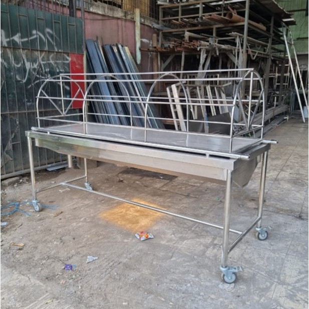Tempat Pemandian Jenazah Stainless Plus Keranda Jenazah Bahan Stainless (1 PAKET LENGKAP)