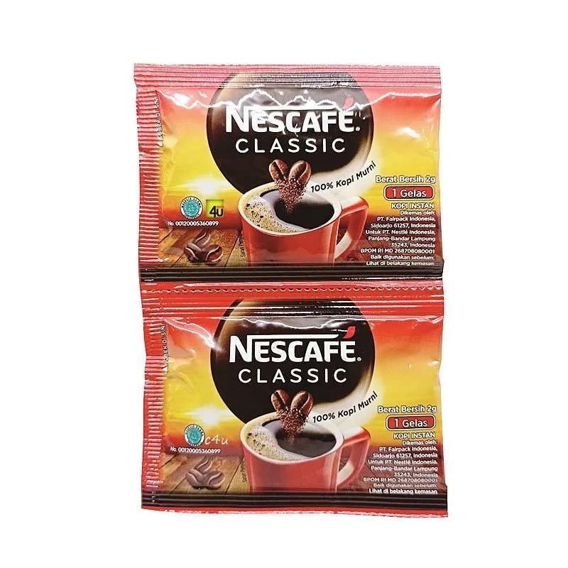 

Nescafe Classic Kemasan 10s dan 60s