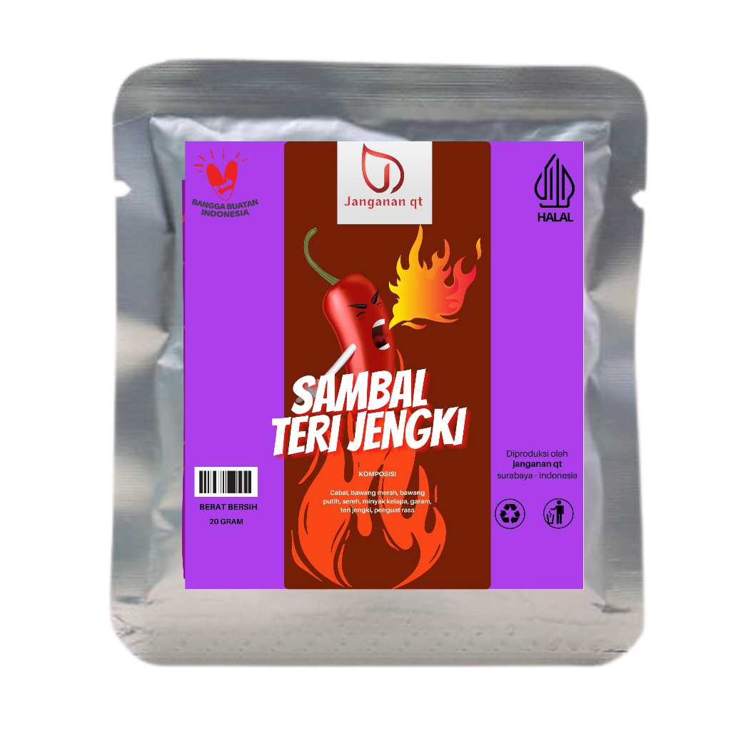 

sambal sachet teri jengki janganan qt