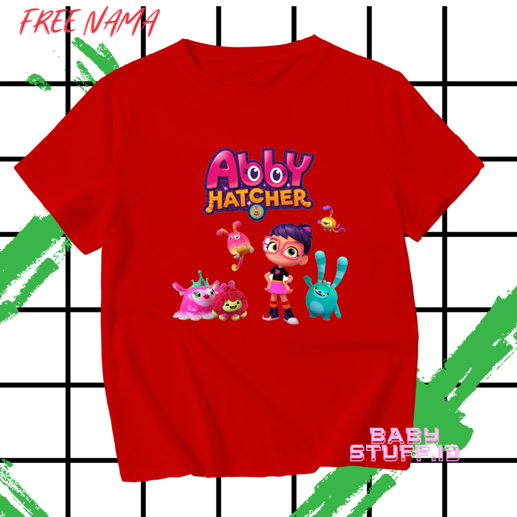 Kaos Anak Pendek Custtom Gambar Abby Hatcher Terlaris