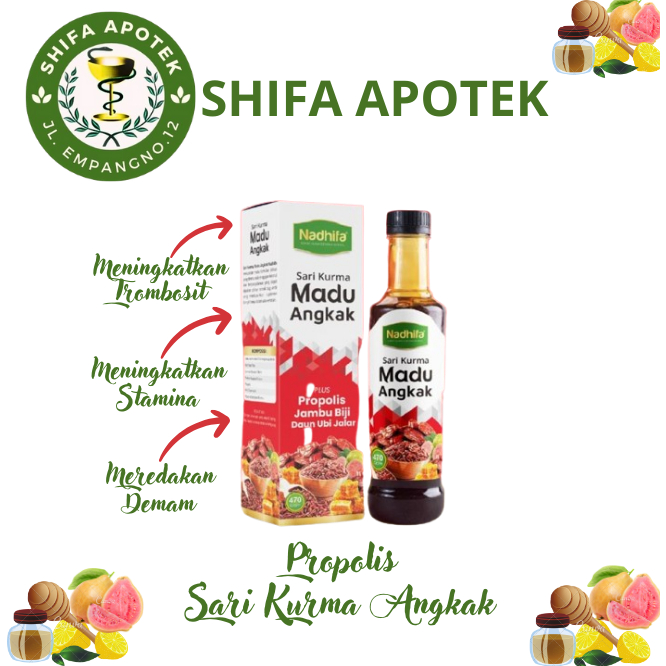 

SARI KURMA ANGKAK NADHIFA PLUS PROPOLIS 470ML