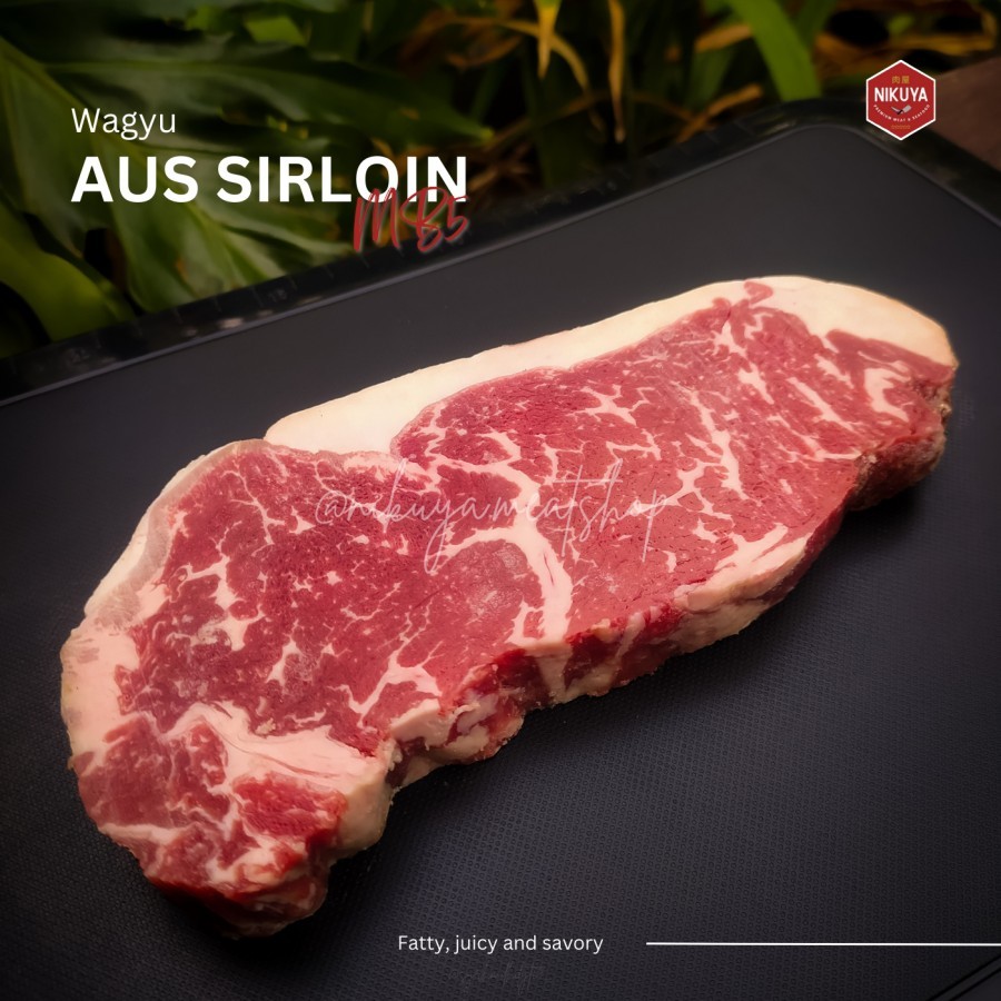 

AUS Wagyu SIRLOIN MB5 - daging sapi stik steak impor has luar